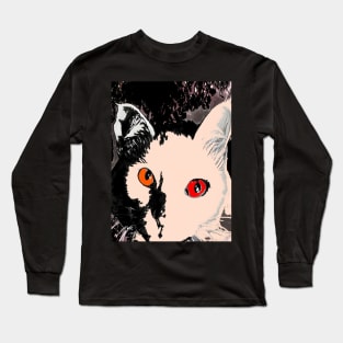 gato blanco Long Sleeve T-Shirt